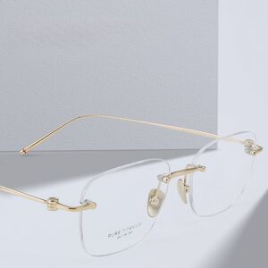 Titanium extralight rimless frames MAMO PT08201