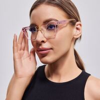 Plastic frame with anti-blue light protection lenses, with spring hinges Elit 5718-EL