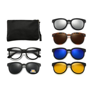 El Dorado frames with polarized sunshades set (clip-on) on magnet 9010A (5 pieces) 