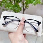 Оправа полуободковая комбинированная (металл + TR90) с линзами Blue Ray Cut MAMO H17017