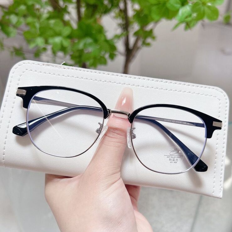 Combined nylor frame (metal + TR90) with Blue Ray Cut protection lenses MAMO H17017