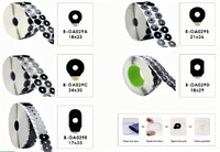 Липкий сегмент (липучки, слиперы) для линз, чёрный цвет B-OA029