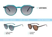 Acetate plastic frames polarized sunglasses WD1380S