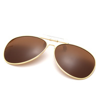 Насадка металлическая солнцезащитная для очков (клипон) F8501