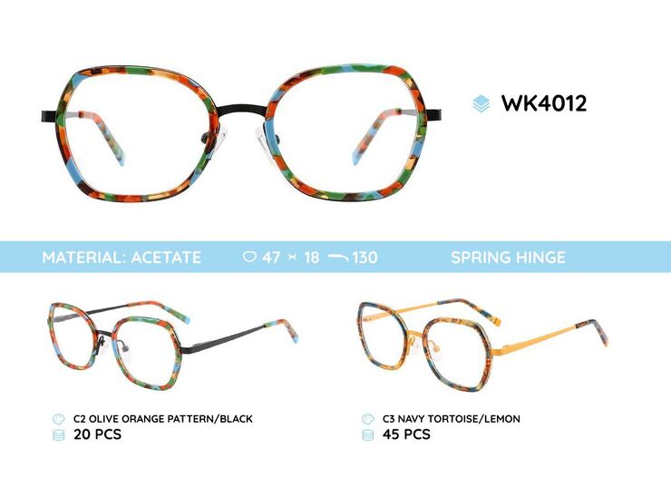 Acetate plastic frames for kids WK4012