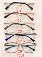 Metal frame for glasses with spring hinges Defile D1051