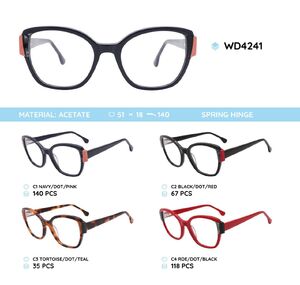 Plastic acetate eyeglasses frame for women WD4241