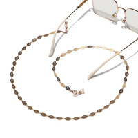Non-slip metal golden glasses chain GL1215