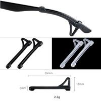 Silicone glasses sleeves with hook, length 55 mm (price for a  pair)