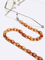 Mixed color rice bead glasses chain GB147