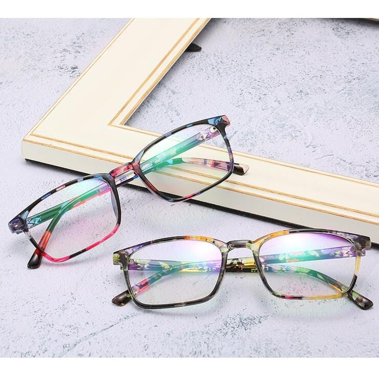 Plastic eyeglasses H8100, diopters from 0.00 to -6.00, not centered