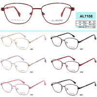 Metal eyeglass frame, material steel Allmilmo AL7108