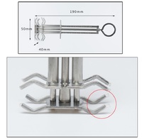 Double spring holder for plastic lens painting GJ022