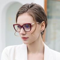 TR90 plastic frame or glasses with blue light protection, with spring hinges FA87022