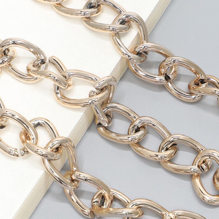 Metal non-slip chain, gold thick, for glasses and masks GL276