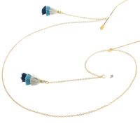 Металлическая нескользящая цепочка золотого цвета, с подвеской в виде кисточек, для очков и масок GL029