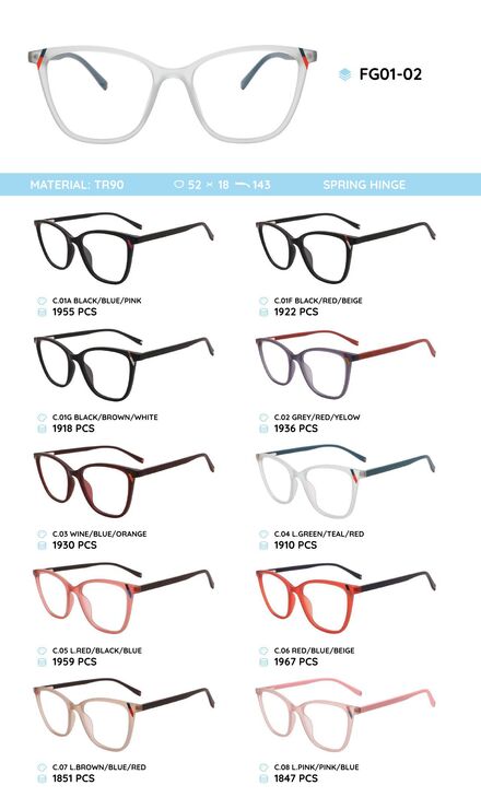 TR-90 plastic frame for glasses FG01-02