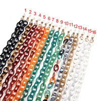 Acrylic eyeglass chain - assorted colors for choice GB067