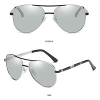 Очки металлические фотохромные с защитой от синего света 2813-GT