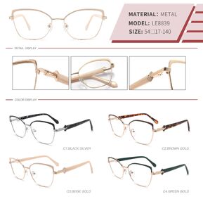 Metal frame with spring hinges LE8839-DA