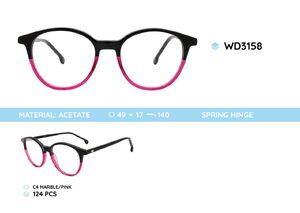 Plastic acetate eyeglasses frame for women WD3158