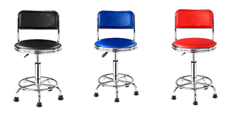 Стул вращающийся круглый на ножках с подъемником 方背 脚钉