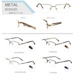 Оправа металлическая полуободковая с флексом Big City 8035A20