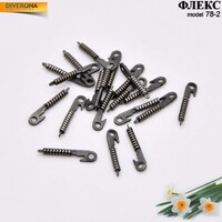 Uncovered glasses spring hinge FL15M-1.5(78-2) (price is for 1 set - 20 pieces) 14mm