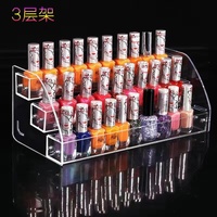 Showcase transparent acrylic for sprays rack ladder from 1 to 7 steps to the optics store