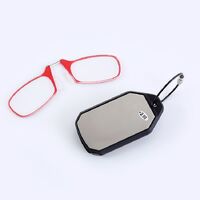 Plastic reading pince-nez glasses with case 6008, diopters from +1.00 to +3.00, RMC=62-64