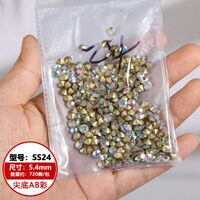 Set of rhinestones with a pointed bottom for frames and glasses repairing and decorating JD0007-AB