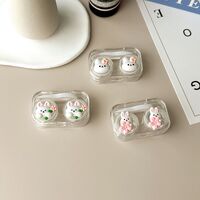 Mini soft contact lens kit retractable W806-03抱花兔头