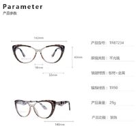 TR90 plastic frame or glasses with blue light protection, with spring hinges FA87234