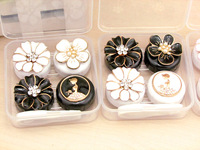 Mini set with contact lens cases XFFlowers, 2pcs