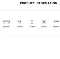 Metal Blue Block glasses with blue light protection FENQI F01076