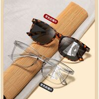 Photochromic plastic glasses for reading multi-focus, with protection Blue Cut and flex hinges, diopters from +1.00 to +4.00, KY8082变色多焦点