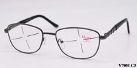 Очки женские металлические с флексами Vizzini V7001 до +5,00 и -8,00
