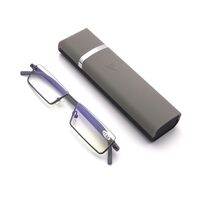 Очки-пенсне пластиковые для чтения с футляром 货号, диоптрии от +0.00 до +4.00, РМЦ=62-64