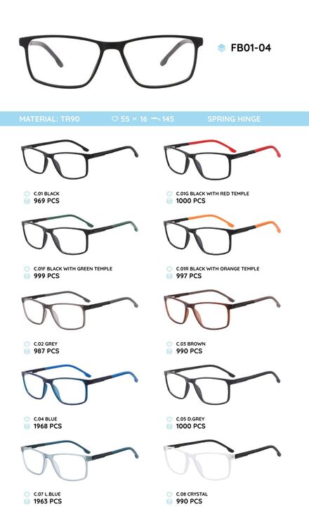 TR-90 plastic frames FB01-04