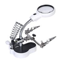 Tabletop magnifying glass with backlight 16126AC-XX, magnification: 4,5X, 11X