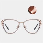Combined frame (metal + TR90) or glasses with blue light protection, with spring hinges FA87249