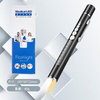 Rechargeable medical diagnostic keychain flashlight with white and yellow light ZK1958