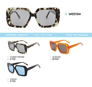Plastic acetate frames polarized sunglasses WD5104