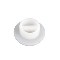 Plastic rigid non-slip suction cup for lens edger, with a rod, various sizes