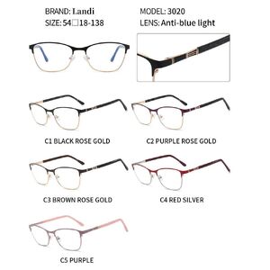 Очки защитные металлические с антибликовым покрытием Landi LD3020