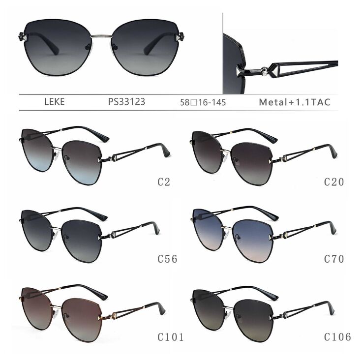Polarized metal sunglasses Leke PS33123