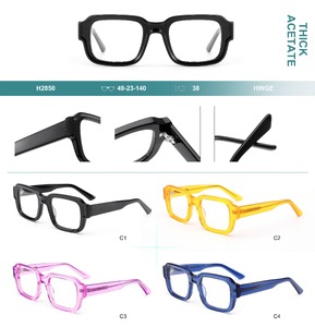 Plastic frames for glasses, thick acetate Big City H2850