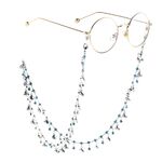 Metal non-slip chain, with rhinestone shell, for glasses and masks GL803