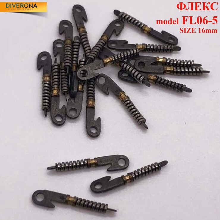 Uncovered glasses spring hinge FL06-5 (price is for 1 set - 18 pieces)