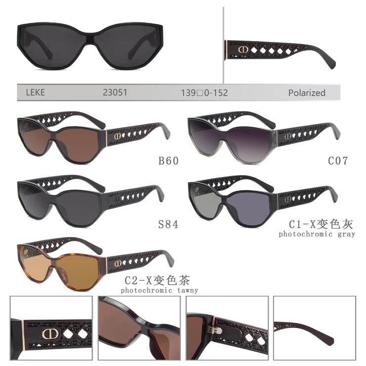 Polarized plastic sunglasses for women Leke LK23051